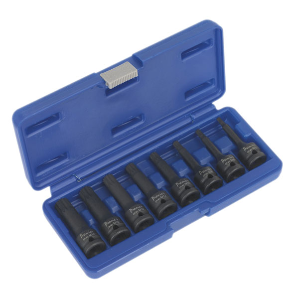 Sealey AK5604 Impact Spline Key Set 8pc 1/2"sq Drive