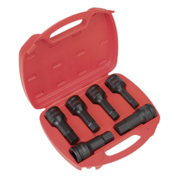 Sealey AK5586 Impact Hex Key Set 6pc 3/4"sq Drive