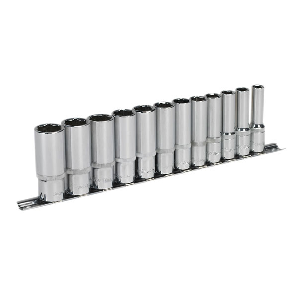 Sealey AK2694 Socket Set 12pc 3/8"sq Drive Deep Walldrive Metric