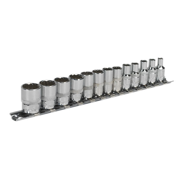  AK2680 Socket Set 13pc 1/4"sq Drive 12pt Walldrive Metric