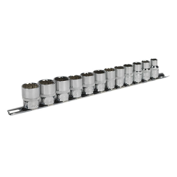 Sealey AK2682 Socket Set 12pc 3/8"sq Drive 12pt Walldrive Metric