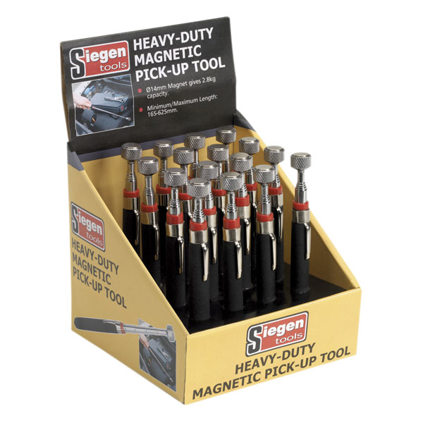 Siegen S0823DB Heavy-duty Magnetic Pick-up Tool 2.8kg Capacity Dis...