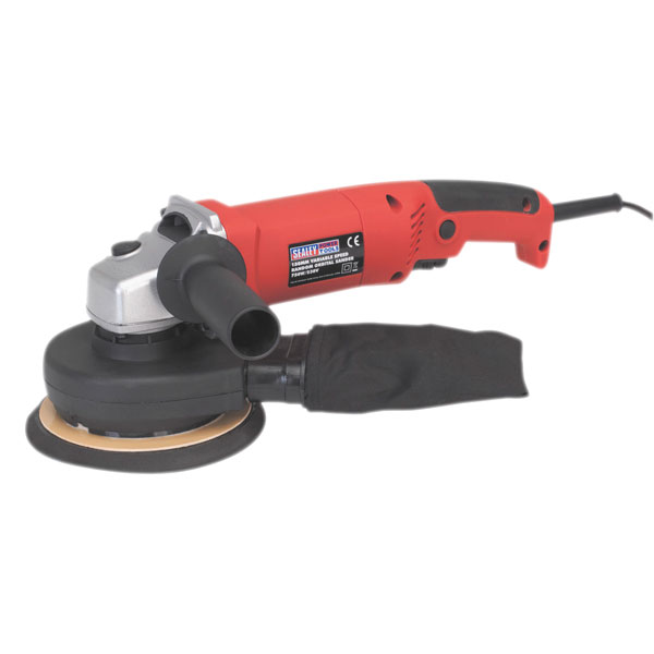 Sealey Das151 Random Orbital Sander Variable Speed Dust Free 150mm