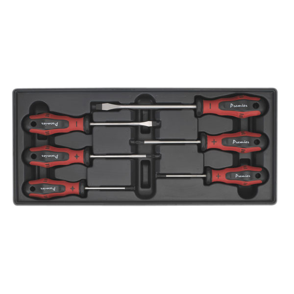 Sealey TBT14 Tool Tray with Screwdriver Set 6pc