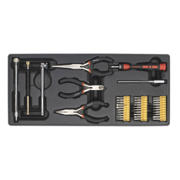 Click to view product details and reviews for Sealey Tbt17 Tool Tray With Precision And Pick Up Tool Set 38pc.