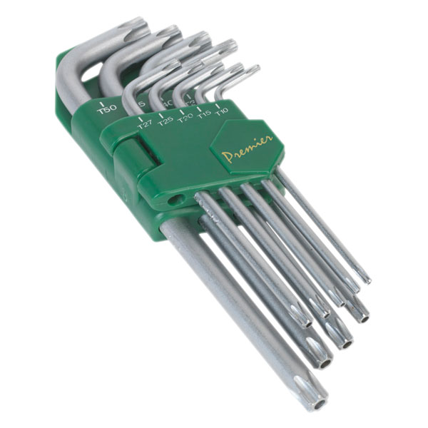 Sealey AK7162 Security TRX-Star* Key Set 9pc Long