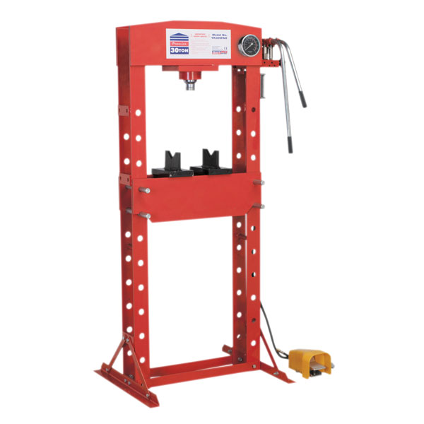 Sealey YK309FAH Air/Hydraulic Press 30tonne Floor Type with Foot Pedal