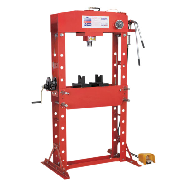 Sealey YK509FAH Air/Hydraulic Press 50tonne Floor Type with Foot Pedal