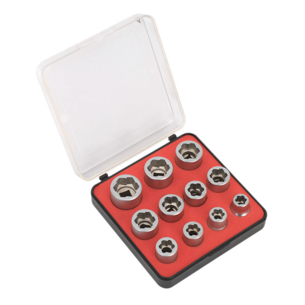 Sealey AK7281 Bolt Extractor Socket Set 11pc 3/8"Sq Drive Metric