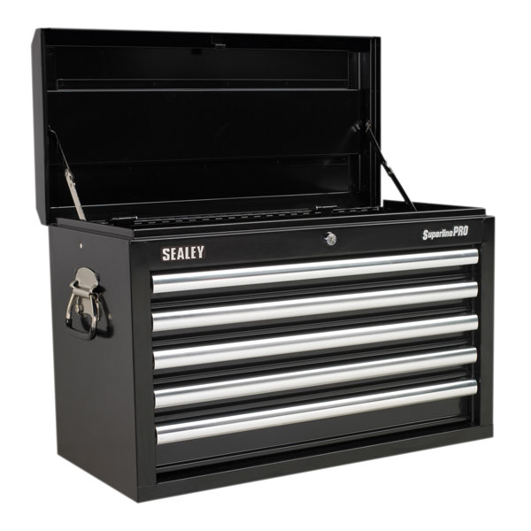 Sealey AP33059B Topchest 5 Drawer with Ball Bearing Runners - Black