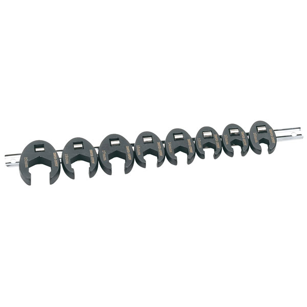 Draper Expert 61034 3/8" Square Drive 8 Piece Crow Foot Spanner Set