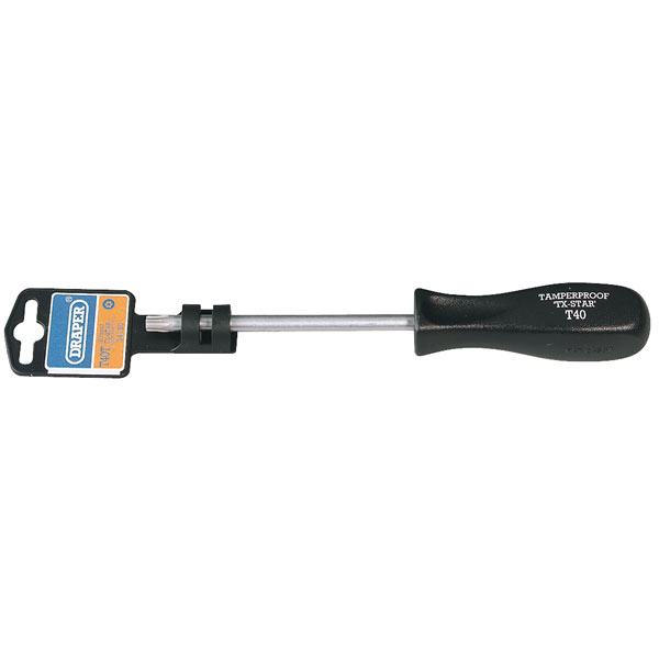 Draper 34114 T10 x 75mm Tx-star Tamperproof Screwdriver
