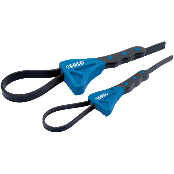 Draper 43863 2 Piece Soft Grip Strap Wrench Set