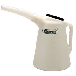 Draper Polyethylene Flexible Spout Measuring Jugs with Screw Lids