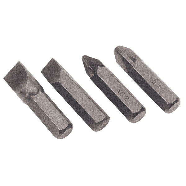 Draper 12542 4 Piece Impact Screwdriver Bit Set