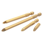 Draper Expert 10479 No.3 1/4 Hex. Pz Type Titanium Nitride Bit 25mm Longx10