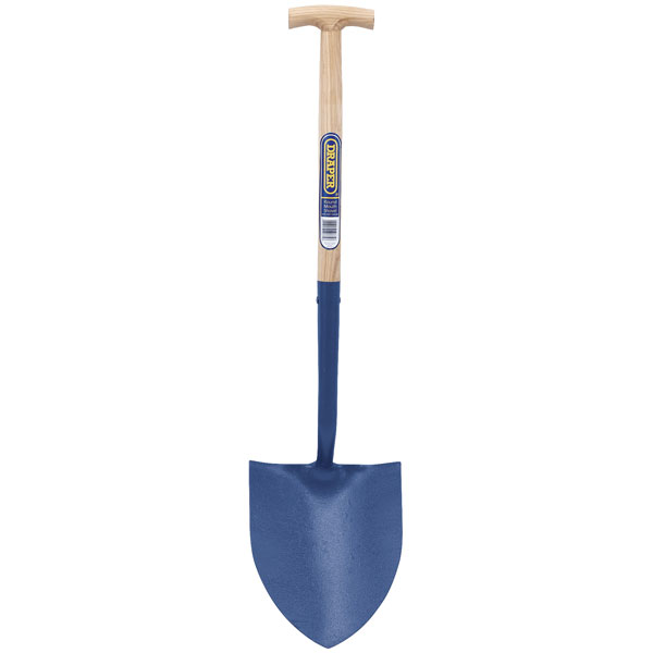  10875 Solid Forged Round Mouth T-handle Shovel with Ash Shaft
