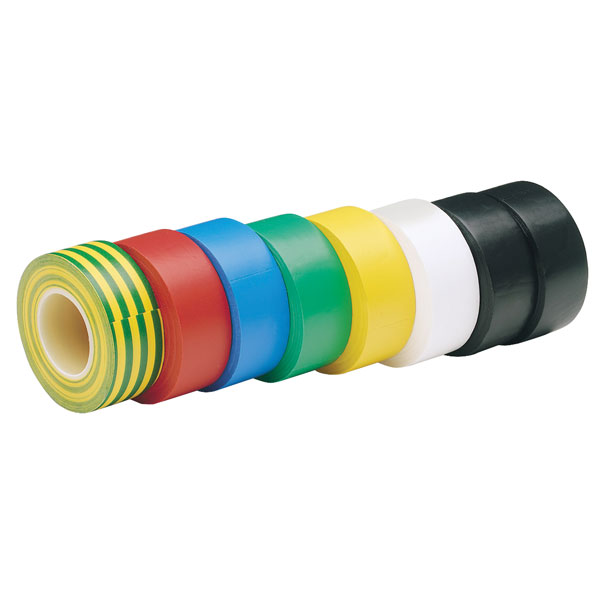  68157 8x10mx19mm Mixed Colours Insulation Tape to BSEN60454/Type2