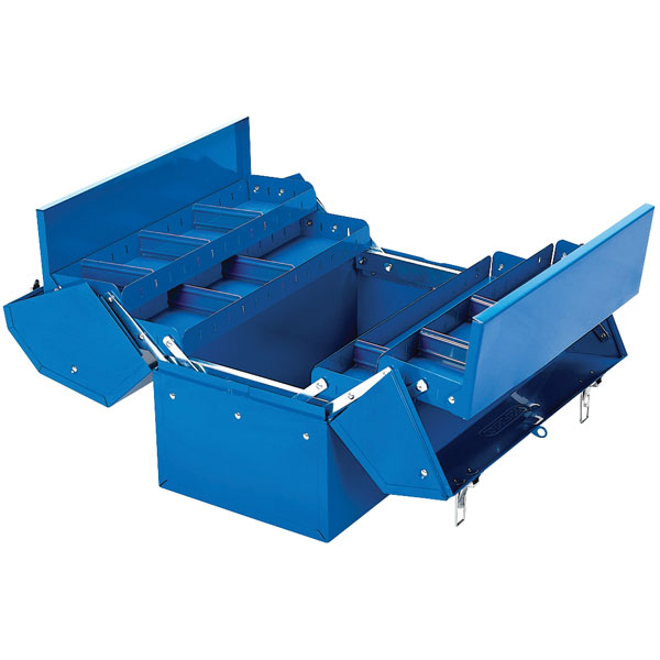  48566 Barn Type Tool Box with Four Cantilever Trays