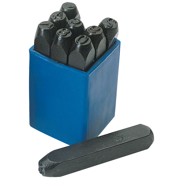 Draper 37338 1/4" 0 - 9 Number Stamp Set