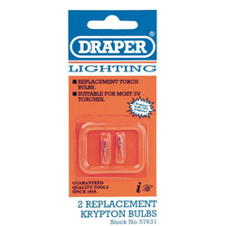 Draper 57631 Spare Bulbs (2) for Lanterns/torches