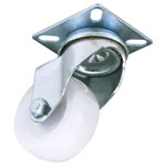 Draper 50mm Dia. Swivel Plate Fixing Nylon Wheel - S.W.L. 50Kg