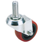 Draper 65515 75mm Dia. Swivel Bolt Fixing Polyurethane Wheel - S.w.l. 70kg