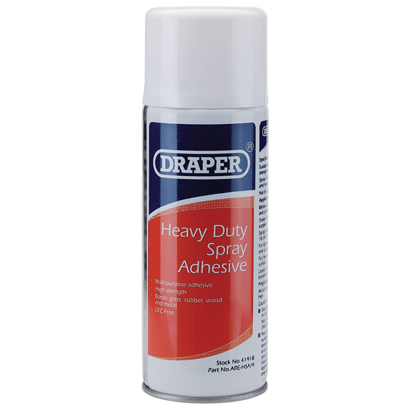 Draper 41918 400ml Heavy Duty Spray Adhesive