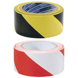 Draper 50mm Self Adhesive Hazard Tape - 33m Roll