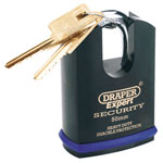 Draper Expert Heavy Duty Stainless Steel Padlocks with 2 Keys