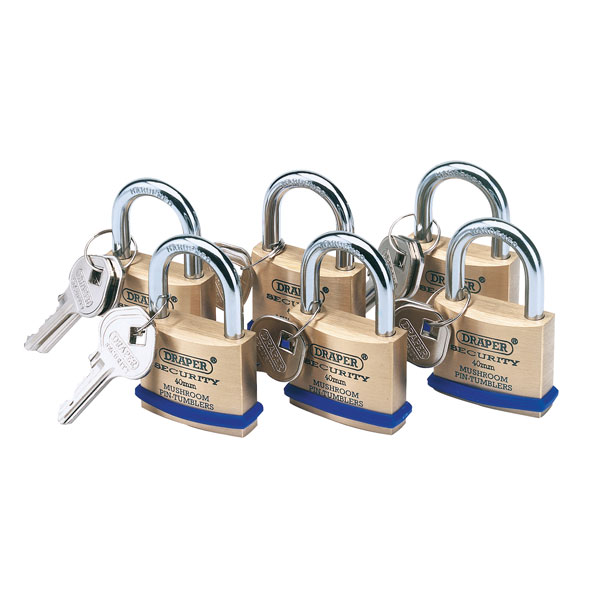 padlock with 6 keys