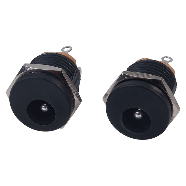  DC-022 2.0 2.1mm Chassis Mounting DC Power Socket and Nut