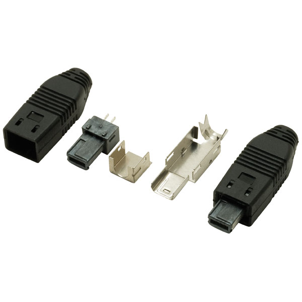  Rewireable Miniature USB Plug 4 Pin Male
