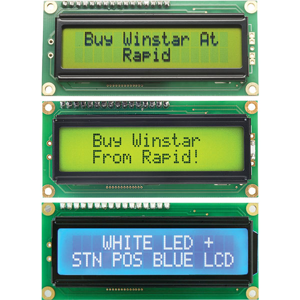  WH1602A-YYH-JT 16x2 LCD Display Yellow/green LED Backlight