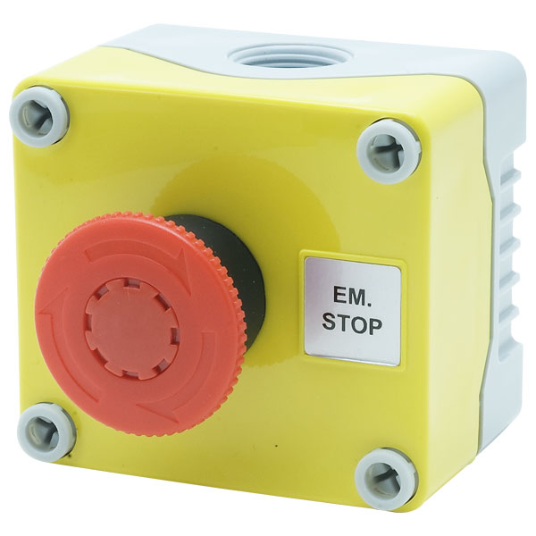  1DE.01.01AG IP66 E-Stop Button Twist Release Station