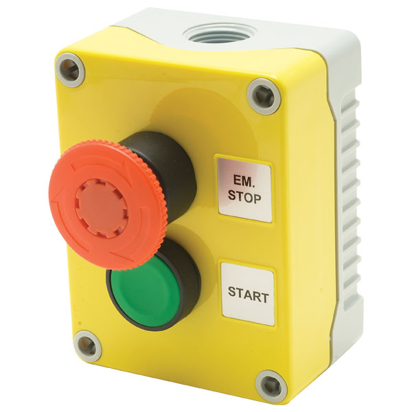  1DE.02.01AG Emergency Stop with Green Start Push Button