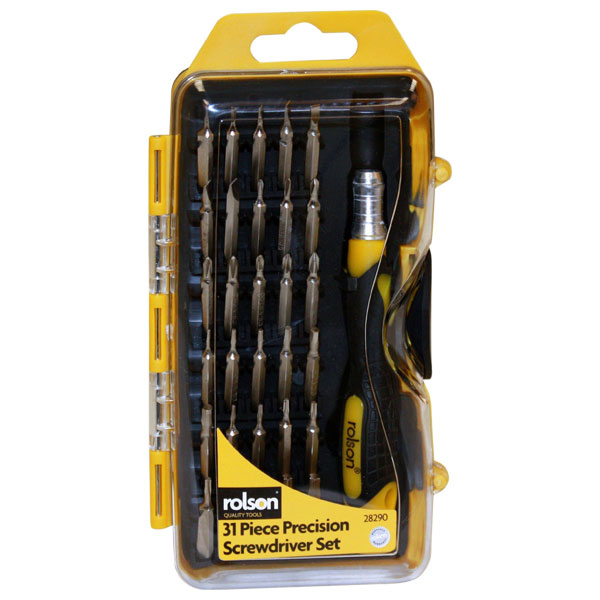 Rolson 28290 31pc Precision Screwdriver Set
