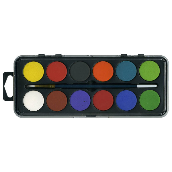 Major Brushes 12-disk Watercolour Set