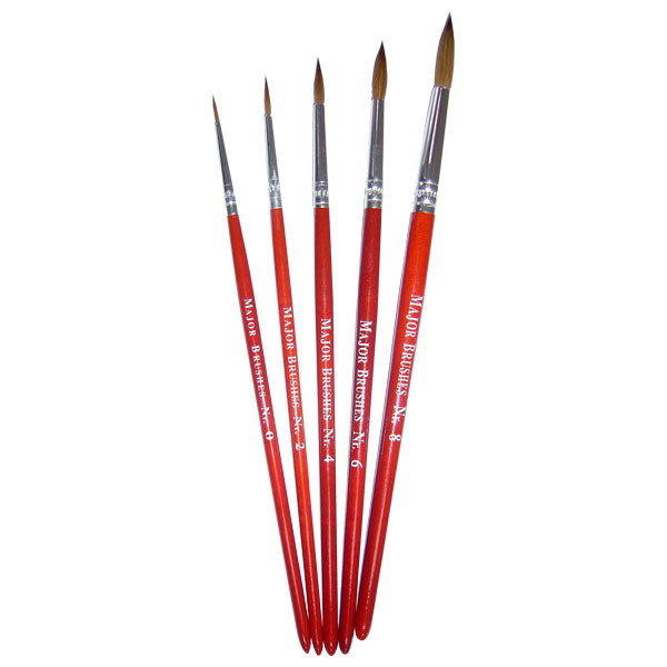 Major Brushes Pure Sable Brushes | Rapid Online
