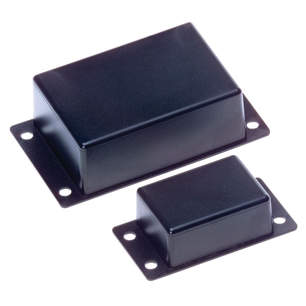  RX505A 500 Series Flanged Potting Boxes Black 36 x 26 x 17mm