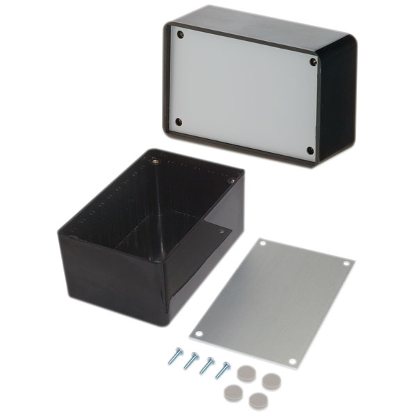  BIM4003-BLK/PG Aluminium Lid Case Black 85 x 56 x 35mm 4000 Series