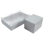 CamdenBoss 7200-256 Polycarbonate Case Grey Lid 82 x 80 x 55mm 7200 Series