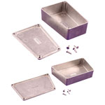 Hammond 1590 Series Trapezoidal 'Stomp Box' Diecast Aluminium Enclosures