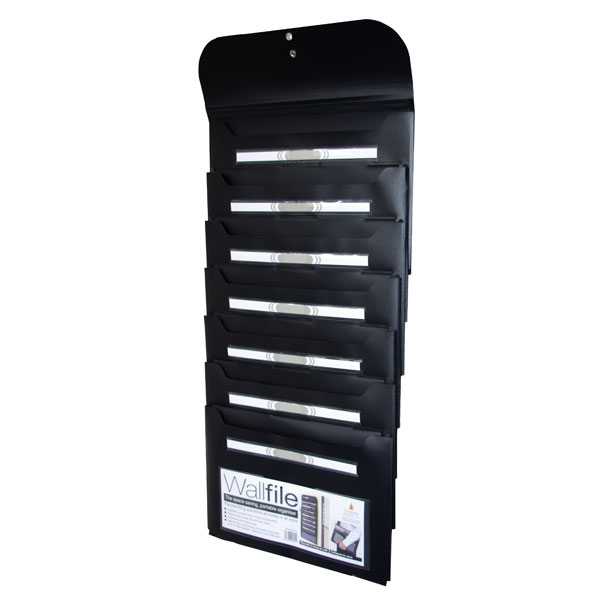 Cathedral Wallfile 7 pocket Black