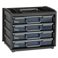 Raaco HandyBox 55 with 4 Assorter 55 Service Cases