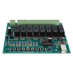 Velleman VM8090 8-Channel USB Relay Card Module - Pre-assembled