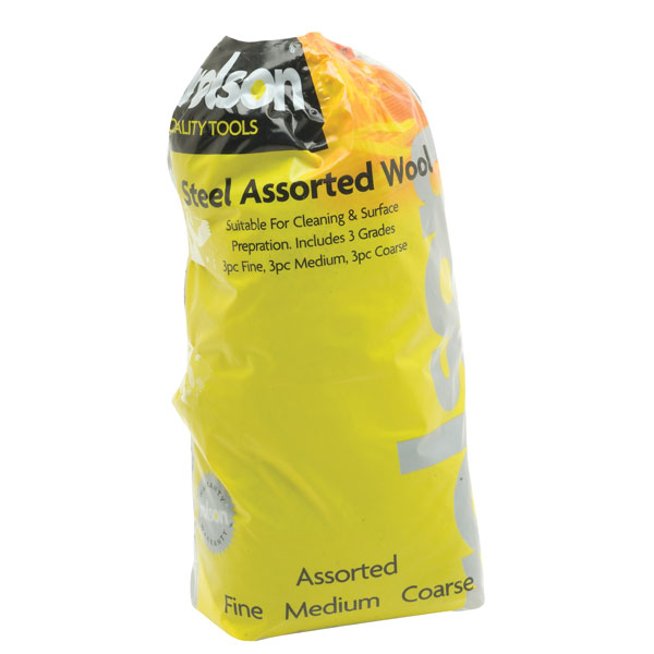 Rolson 60387 Assorted Grade Steel Wool Pack