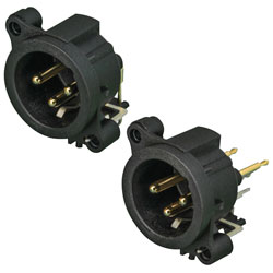 Neutrik AA Series PCB Mounting 3-Pin XLR Plugs