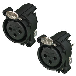 Neutrik AA Series PCB Mounting XLR 3-Pin Sockets