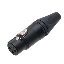 Black Finish XLR Sockets